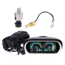 12v/24v Universal Truck Car Oil Pressure Gauge + Temperature 10mm 1/8 NPT Sensor  2024 - buy cheap