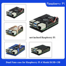 Raspberry Pi 3 алюминиевый серебристый зеленый черный корпус металлический корпус RPI 3 коробка совместима с Raspberry Pi 3 Model B 2024 - купить недорого