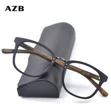 AZB Wooden Glasses Frames Retro Wood Men Women Optical Prescription Recipe EyeGlasses Frame with Clear Lens Eyewear 2024 - buy cheap