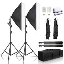 Photography Softbox Light Kit 50*70cm Softbox E27 Socket Photo Studio With 2m Light Stand Professional Light System Equipment 2024 - buy cheap