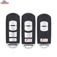 3,4 Buttons Replacement Shell Remote Key Case Fob 2+1 Button For Mazda 3 5 6 CX-7 CX-9 2024 - buy cheap