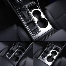 Stainless steel For Hyundai Tucson 2015-2018 accessories Car gear shift knob frame panel Cover water cup frame Trim Car Styling 2024 - buy cheap