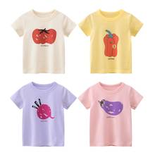 Summer Kids Clothing For Girl Children's Short Sleeve T-shirt 2022 New Girl Outfit Cotton Cute Korean Toddler Baby Clothes 2-8t 2024 - buy cheap