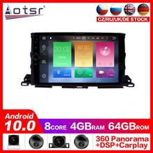 Android 10.0 GPS Navigation Radio DVD Player for Toyota Highlander 2013-2018 Video Player Stereo Headuint Built in Carplay dsp 2024 - buy cheap