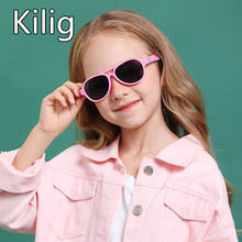 Kilim-gafas de sol polarizadas cuadradas para niño y niña, lentes suaves TR90, gafas de viaje para bebé, UV400, regalo 2024 - compra barato