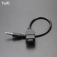 YuXi 3.5 Audio Convert Cable Wire Car AUX Cable A Female OTG Converter Adapter Cable 3.5mm Male Audio Plug AUX Jack to USB 2.0 2024 - buy cheap