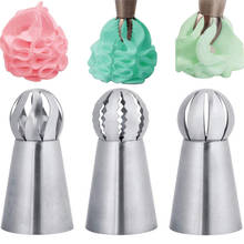 1PC/3Pcs Russian Flower Icing Piping Nozzles Tips Sphere Ball Cake Decoration Tools Kitchen Pastry Cupcake Baking Pastry Set 2024 - buy cheap