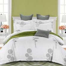 Hotel Luxury printed 100% Cotton Bedding Sets Full Queen King Family Duvet Cover Bed/Flat Sheet Fitted Sheet set customizd size 2024 - buy cheap