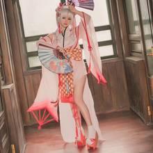 Onmyoji cos  anime man woman cosplay  High-quality dress  fashion costume full set Headdress + inside + outer drape + waist seal 2024 - buy cheap