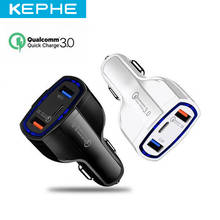 Автомобильное зарядное устройство KEPHE Быстрая зарядка 3,0 USB быстрое зарядное устройство для Xiaomi mi 9 iPhone X Xr 8 Huawei Samsung S9 S10 QC 3,0 USB Автомобильное зарядное устройство 2024 - купить недорого