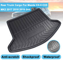 Cargo Liner 2ndBoot Tray Rear Trunk Cover Matt Mat Kick Pad Mud Non-slip Mat For Mazda CX-5 CX5 MK2 2017 2018 2019 Floor Carpet 2024 - buy cheap