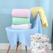 105CM*105CM 6 Layers Cotton Baby Bath Towel Muslin Cloth Kids Bathrobe Child Blanket Wrap 2024 - buy cheap