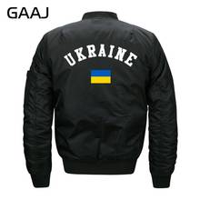 GAAJ Print Ukraine Flag Jackets Men Coat Militar Jacket Windbreaker Fashion Plus Size Brand Clothing Bomber Baseball Outdoor Pil 2024 - buy cheap