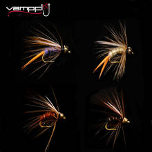 Vampfly 10 pçs latão cabeça do grânulo príncipe nymphs stonefly caddis mosca isca de pesca artificial 2024 - compre barato