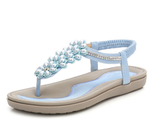 Fashion Women Beach Flip Flops Sandals Beading Ladies Teenslippers Women Summer Shoes breathable Comfortable Sandalen 2024 - buy cheap