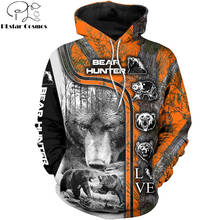 Animal Bear Hunter Art 3D All Over Printed Men Hoodie Harajuku Fashion Sweatshirt Unisex Casual Jacket Pullover sudadera hombre 2024 - buy cheap