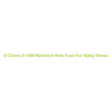 Pudcoco USPS Fast Shipping 6 Colors 0-18M Newborn Kids Faux Fur Baby Shoes Autumn Spring Boys Girls Shoes Soft Sole Indoor Shoes 2024 - buy cheap