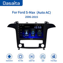 Dasaita-Radio con GPS para coche, reproductor con sintonizador DSP, 1 din, Android 10,0, para Ford s-max 2006, 2007, 2008, 2009, 2015, 1280x720, TDA7850, 9 pulgadas 2024 - compra barato