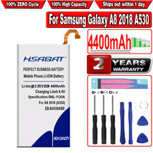 HSABAT 3500 мА/ч, EB-BA530ABE Батарея для samsung галактики A8 2018 A530 SM-A530F SM-A530 A530F A530F/DS A530N A530W 2024 - купить недорого