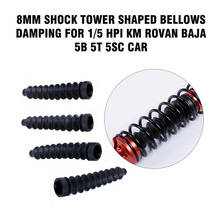8MM 4pcs/set Shock Tower Shaped Bellows Damping for 1/5 HPI KM ROVAN Baja 5B 5T 5SC Car Parts RC Car Protection Accessory 2024 - buy cheap