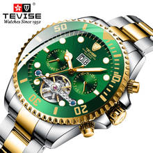 Dropshipping Tevise Top Brand Men Mechanical Watches Automatic Watch Famous design Fashion Luxury Gold Clock Relogio Masculino 2024 - buy cheap
