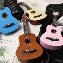 Гавайская гитара Сопрано, деревянное Гавайская гитара, четыре струны, 21 дюйм, детский подарок, музыкальный инструмент для начинающих 2024 - купить недорого