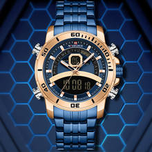 NAVIFORCE Men's Sport Watch Military Digital LED Quartz Dual Display Wristwatches Waterproof Chronograph Clock Relogio Masculino 2024 - buy cheap