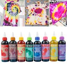Kit de tintura tie-dye, faça você mesmo, tecidos de 100ml, artesanato, roupas para projetos solo, pintura 2024 - compre barato