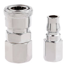 2Pcs Pneumatic Fittings Euro Air Line Hose Compressor Connector Quick Release 1/4"BSP Female Thread Coupler Connector Fittings 2024 - buy cheap