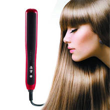 Hand-held Hair Straightener Slim Styling Brush Curler One-touch Temperature Control Ceramic Ion Combs Are Safe Convenient SSwell 2024 - compre barato