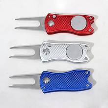 Stainless Steel Golf Divot Repair Tool Switchblade Foldable Golf Pitchfork Putting Green Fork Golf Training Aids Pitch Alloy Too 2024 - buy cheap