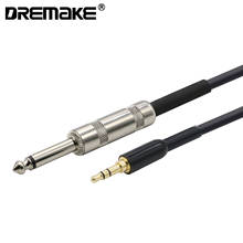 Позолоченный разъем 3,5 мм Aux кабель для микрофона XLR Никель покрытием кабель для компьютера гитары басовая клавиатура 2024 - купить недорого