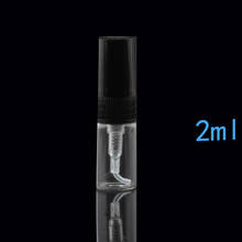 Mini botella de vidrio rellenable para Perfume, atomizador con espray vacío para viaje, envase de envases cosméticos, 2ml, 3ml, 10 piezas 2024 - compra barato