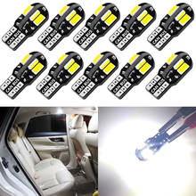 Lámpara de luz Led para Interior de coche Canbus, sin errores, 194, 168, W5W, blanco, 5730, 8SMD, 12V, 12V, 10 Uds. 2024 - compra barato