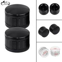 Black Billet Front Axle Nut Covers For Harley Dyna Softail Touring Electra Road Street Glide Road King Heritage Softail Fat Boy 2024 - buy cheap