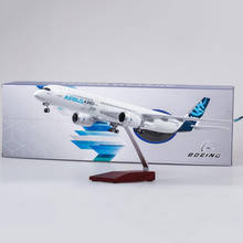 47CM 1/142 Scale Airplane Airbus A350 Prototype XWB Airline Model W Light and Wheel Diecast Plastic Resin Plane For Collection 2024 - buy cheap