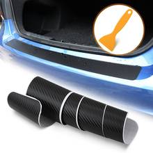 Car Universal Threshold Carbon Fiber Stickers Guard Plate Anti-Playing Film Protective Pad Trunk Pedal Stickers 2024 - buy cheap