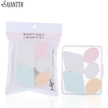 SAIANTTH 5pcs/pack Thickened mix type cosmetic puff sponge beauty makeup egg oval diamond shape box wet big foundation blush 2024 - buy cheap