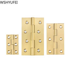 WSHYUFEI-minibisagra de latón en miniatura para decoración de armarios, bisagras de MADERA PARA PUERTAS, cajas de joyería, accesorios de ferretería para muebles 2024 - compra barato