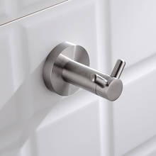 Brushed Stainless Steel V Shape Towel Coat Scarf Robe Hook Bathroom Restroom Hooks Wall Mount 2024 - buy cheap