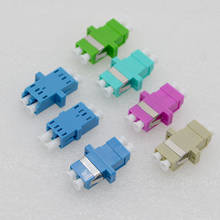 50pcs New Optic Fiber Adapter Coupler Connector LC PC APC OM3 OM4 Single Mode Duplex Optic Fiber FLange Connector Special 2024 - buy cheap