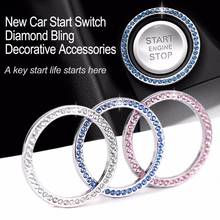 Car Start Switch Button Decorative Diamond Ring for Mercedes Benz AMG A GLC260 C200L GLA CLA GL Class W176 W246 W205 X253 X156 2024 - buy cheap