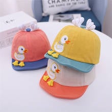 Gorro de béisbol con diseño de pato para niños y niñas, gorra deportiva con visera para exteriores, de 3 a 15 meses y 1 año, novedad, primavera y verano, 2021 2024 - compra barato