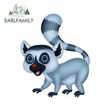 EARLFAMILY 13cm x 10.8cm for Cute Lemur Car Truck Decal Bumper Window Waterproof Stickers Occlusion Scratch Suitable for VAN RV 2024 - buy cheap