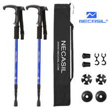 2Pcs/lot Nordic Walking Stick Telescopic baton crutches Trekking Poles Ultralight Hiking Walking Canes With Tips Protectors 2024 - buy cheap