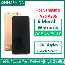 Дисплей с тачскрином MSMADE для Samsung Galaxy A50, AMOLED, с рамкой/ без рамки 2024 - купить недорого