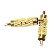 HOT Professional RCA Male to Male RCA Coupler Adapter Converter Connector Gold Plated (2 Pack) 2024 - buy cheap