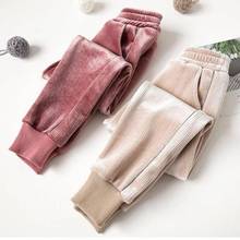 Fashion Winter Soft& Warm 3 Colors Elastic Waist Children Kids Pants Baby Girl Solid Causal Thicken Trousers For Girls Leggings 2024 - buy cheap