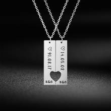 Lemegeton-Collar personalizado con nombre, collar con grabado de San Valentín para parejas, novio, novia, marido, regalo de aniversario 2024 - compra barato