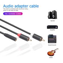 3.5mm Male to 2RCA Female Jack Stereo AUX Audio Cable Y Adapter for iPhone MP3 Tablet Computer Speaker PC Accessories 2024 - buy cheap